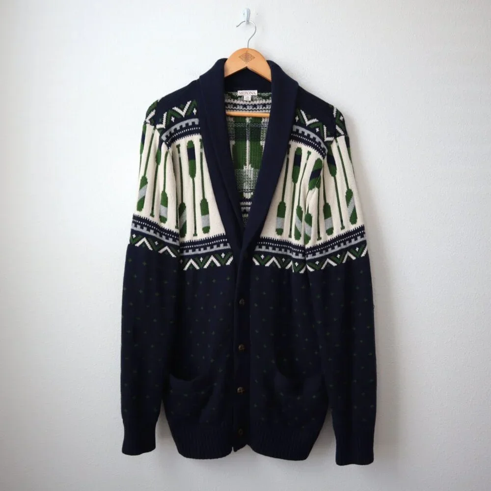 Vintage Merona Oars Cardigan Sweater | L